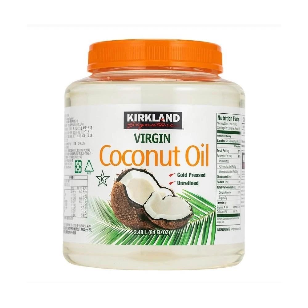 愛的小舖-Kirkland Signature 科克蘭 冷壓初榨椰子油 2.48公升