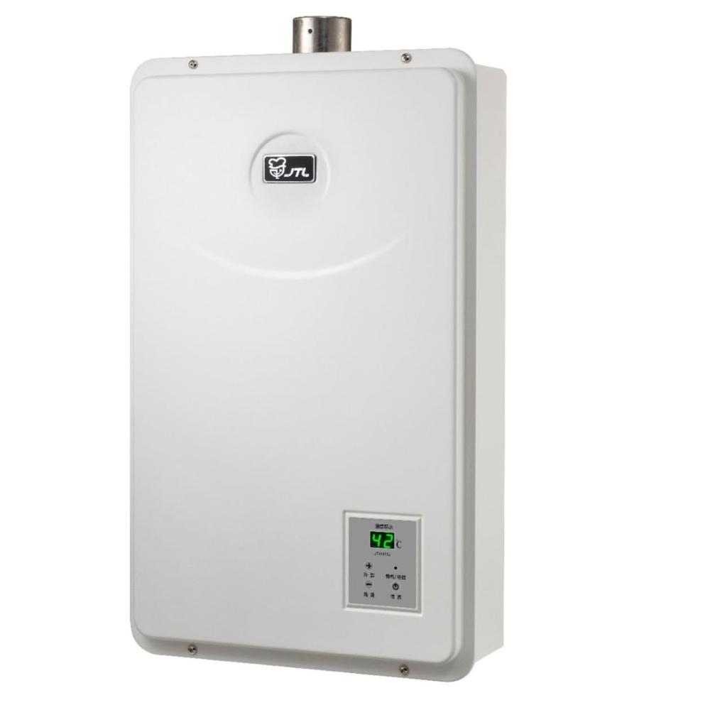 【喜特麗】JT-H1652 數位恆溫熱水器 (含基本安裝)|屋內型|16公升|強制排氣|FE式|水量伺服器|