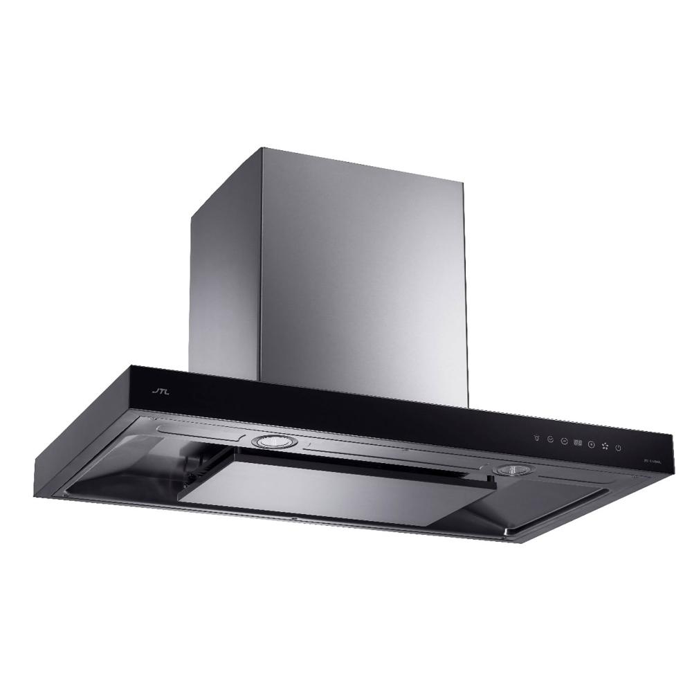 【喜特麗】JT-1180L 超靜音倒T排油煙機 (含基本安裝)｜倒T｜環吸｜90公分｜黑玻｜變頻馬達｜延遲排煙｜