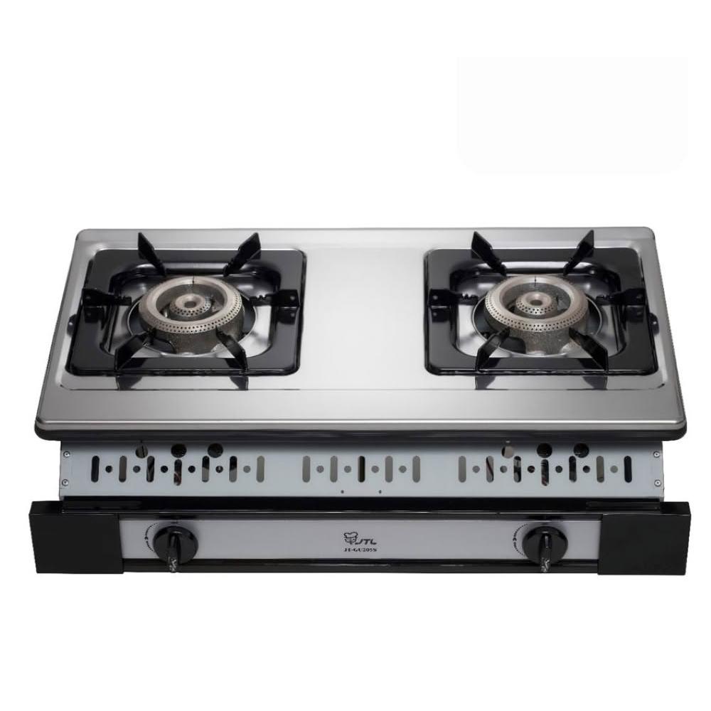 【喜特麗】JT-GU205S 雙口嵌入爐 (含基本安裝)｜嵌入爐｜不銹鋼｜崁入爐｜瓦斯爐｜