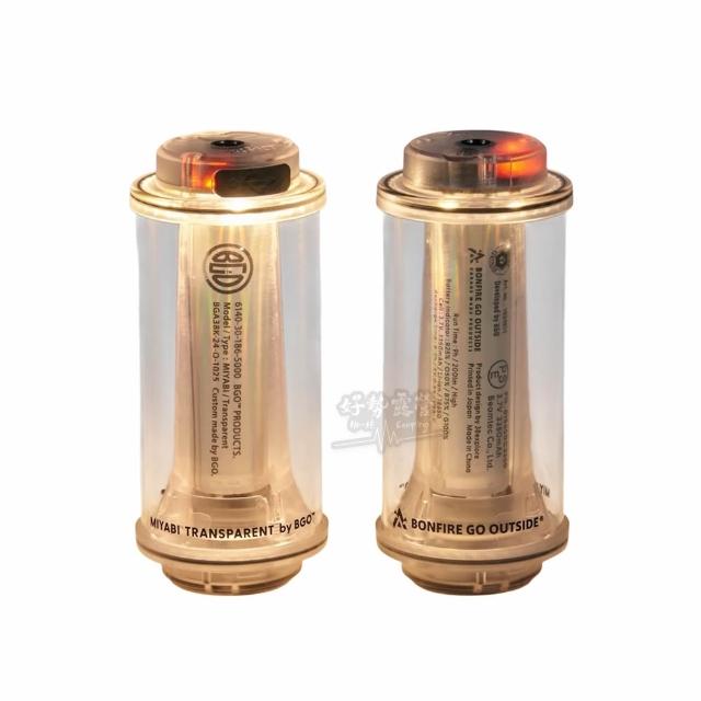 38explore KT38燈MIYABI TRANSPARENT by BGO聯名透明版-含電池