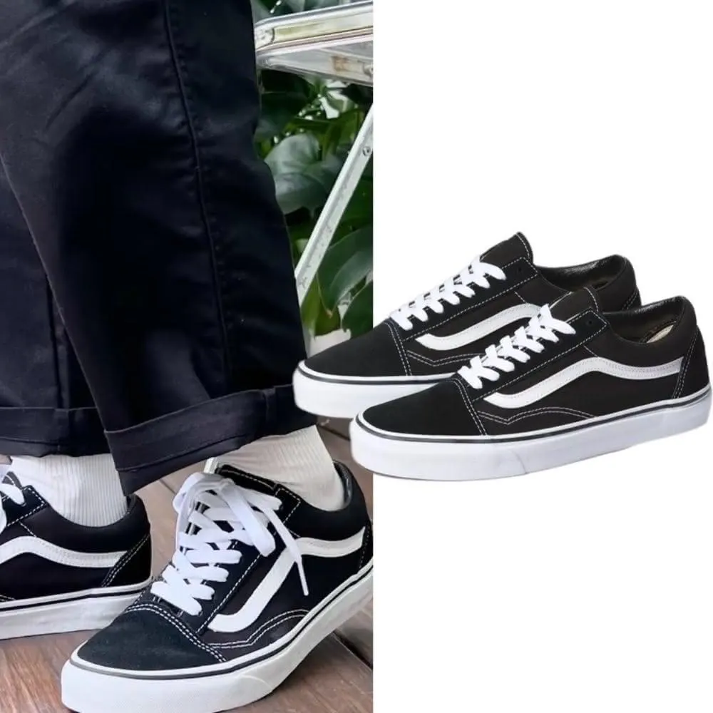 【VANS】VANS OLD SKOOL 基本款 黑白 滑板 休閒鞋 滑板鞋 男女款 情侶