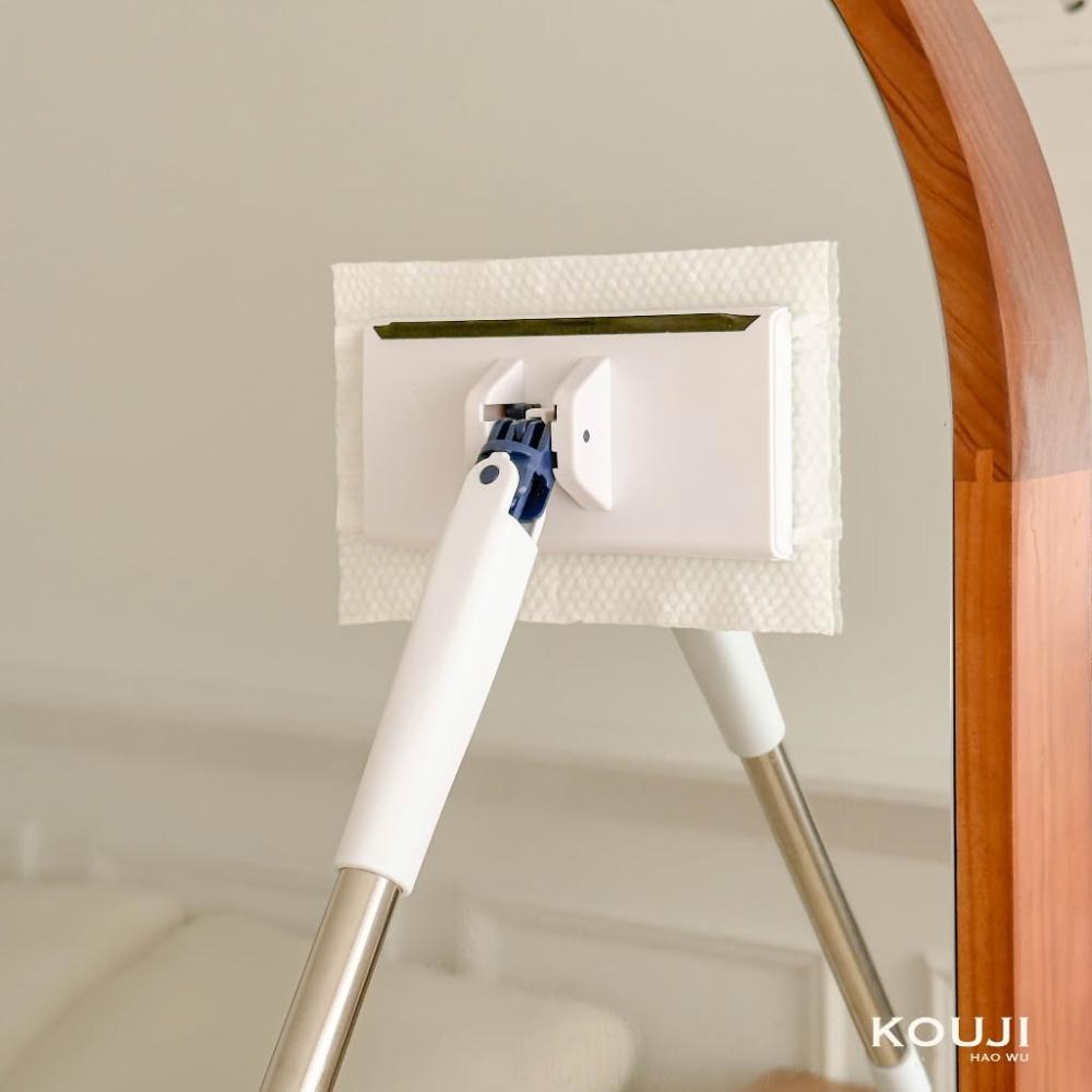 【KOUJI】洗臉巾拖把 拖把 夾布拖把 懶人拖把 拖把免手洗 免手洗拖把 打掃用具 除塵紙拖把 小拖把