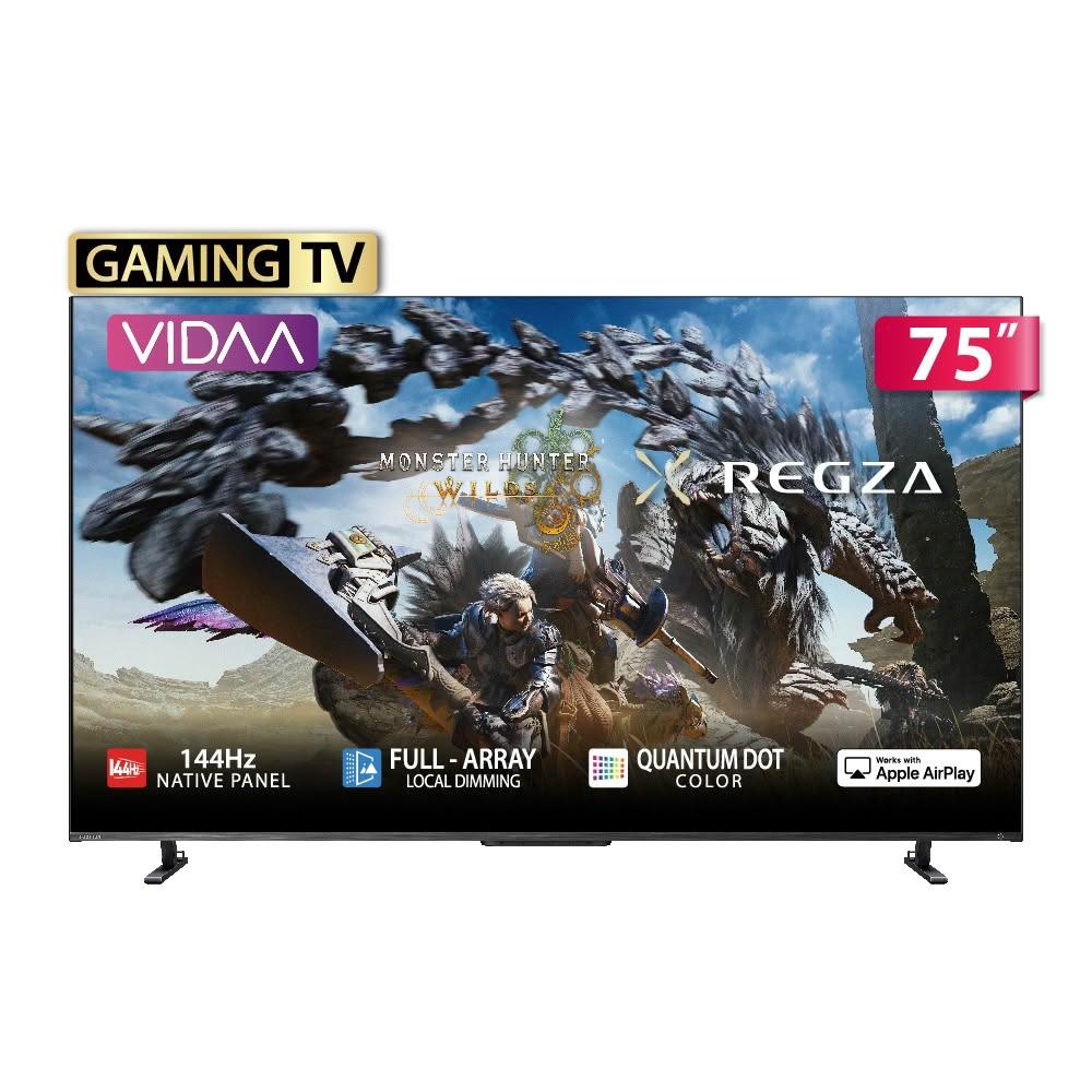 【TOSHIBA 東芝】75Z670NT 75型 4K QLED 144Hz 智慧顯示器|含壁掛安裝+架子(固定式)