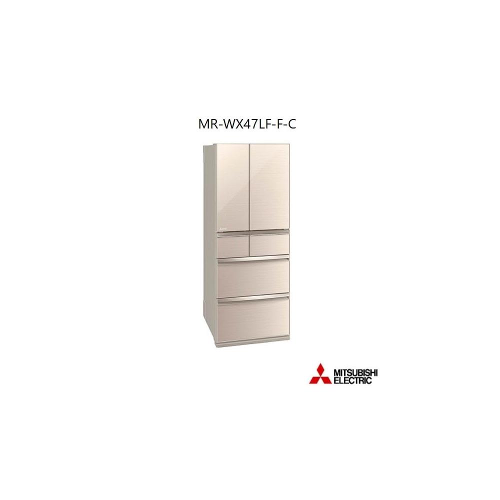 【MITSUBISHI 三菱電機】MR-WX47LF-F-C【三菱】472L極纖玻璃鏡面美型六門冰箱 水晶杏(含基本安裝)