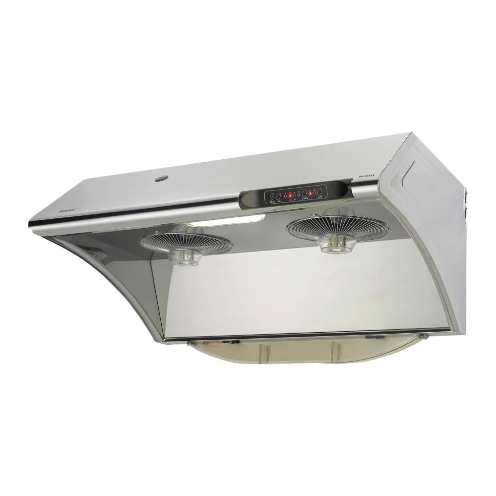 【林內】RH-8033S 深罩式水洗電熱除油排油煙機 (含基本安裝)｜斜背式｜80公分｜深罩攏煙｜自動清洗｜四段速｜延遲開關｜