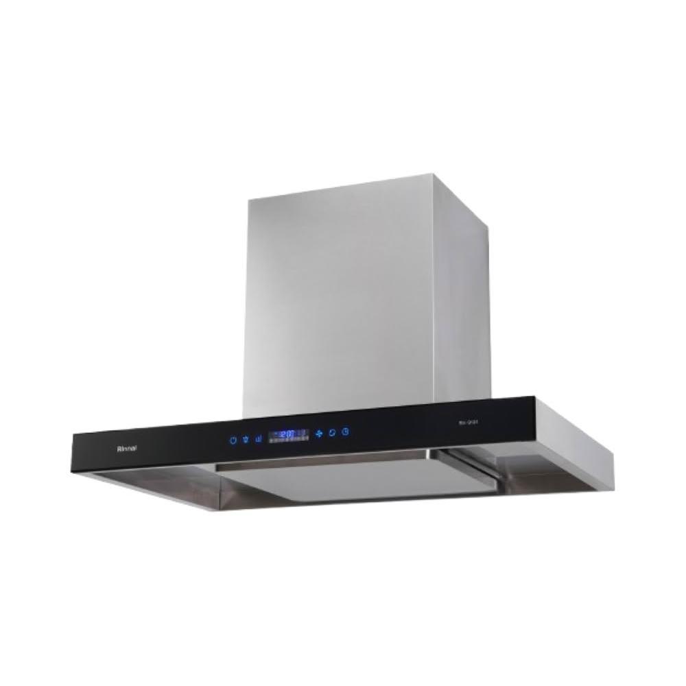 【林內】RH-9191 智能升降導流設計排油煙機 (含基本安裝)｜倒T式｜環吸｜90公分｜DC變頻馬達｜6段風速｜延遲關機｜