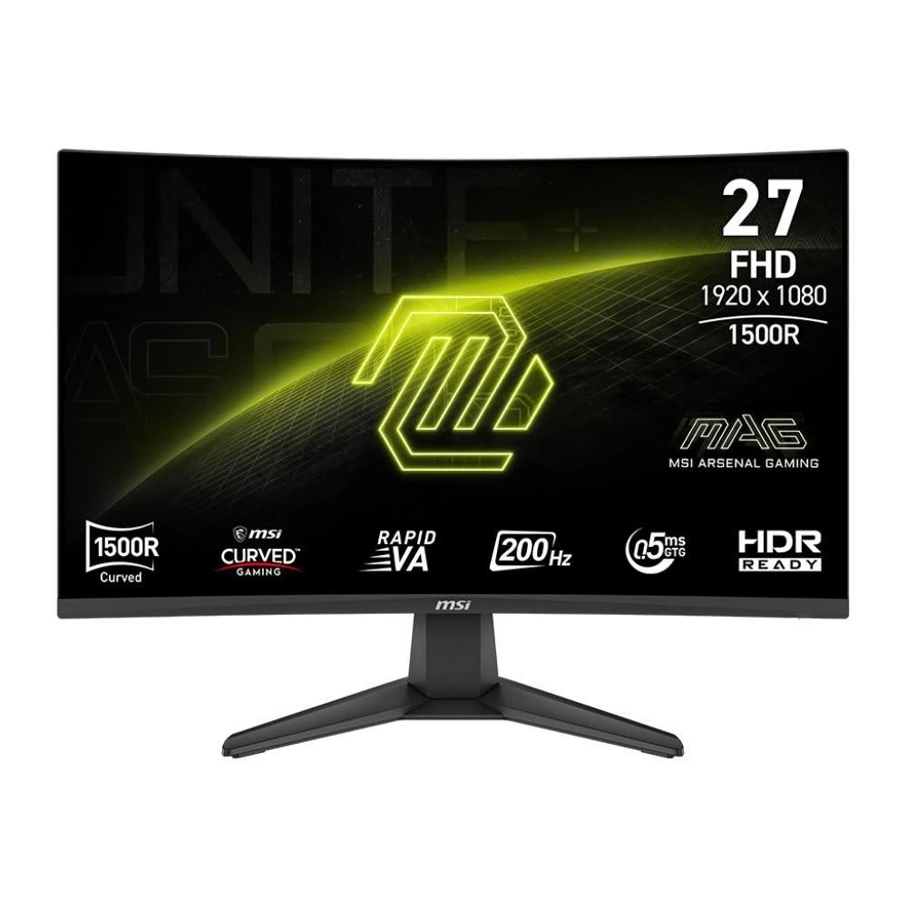 【MSI 微星】276CF E20 電競螢幕 (VA/曲面/0.5ms/200Hz/Adaptive-Sync/三年保固)