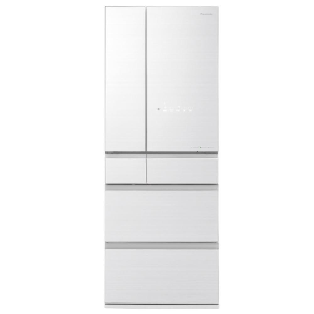 【Panasonic 國際牌】600L 六門無邊框鏡面玻璃冰箱 NR-F601WX-W1 翡翠白 日本製 台灣公司貨