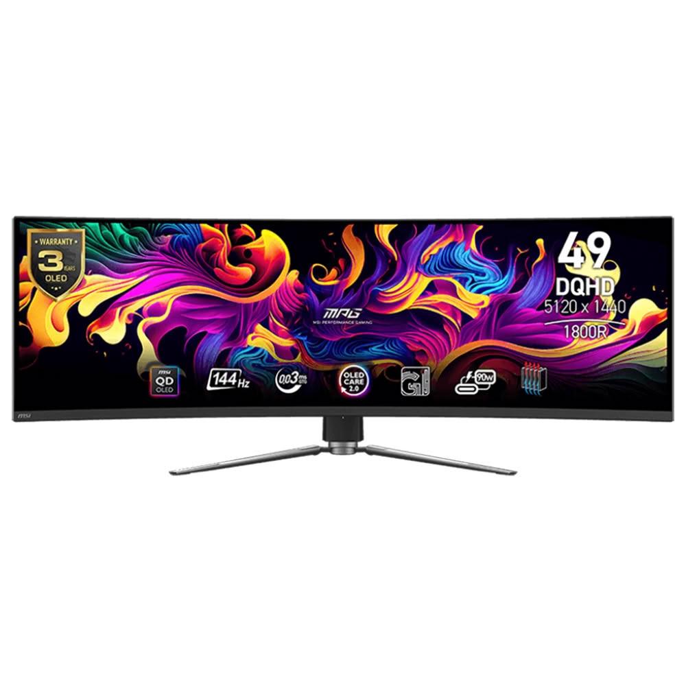 【MSI 微星】MPG 491CQP QD-OLED 49型 DQHD 144Hz 曲面電競螢幕