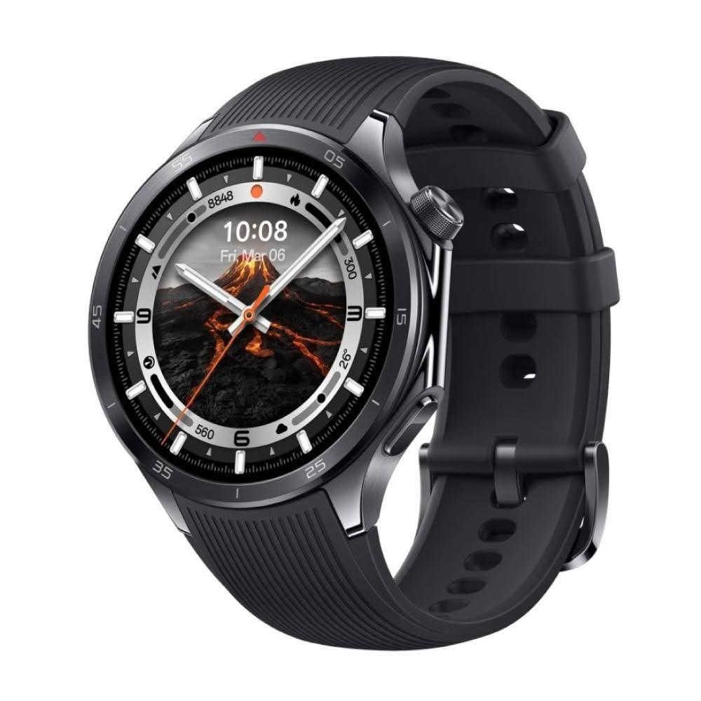  OPPO Watch X2 智慧手錶，黑色系設計，尺寸 46.6mm x 47.6mm x 11.75mm，重量約 81g（含錶帶），銀幕 2 吋以下。支援心率偵測、血氧偵測、GPS 定位、內建音樂播放、藍芽通話、社群訊息接收、計時及鬧鐘功能。Android 系統相容，待機時間 1-7 天，NCC 認證 CC AF24LP2550T2。完美結合健康監測與智慧生活，適合日常佩戴。 