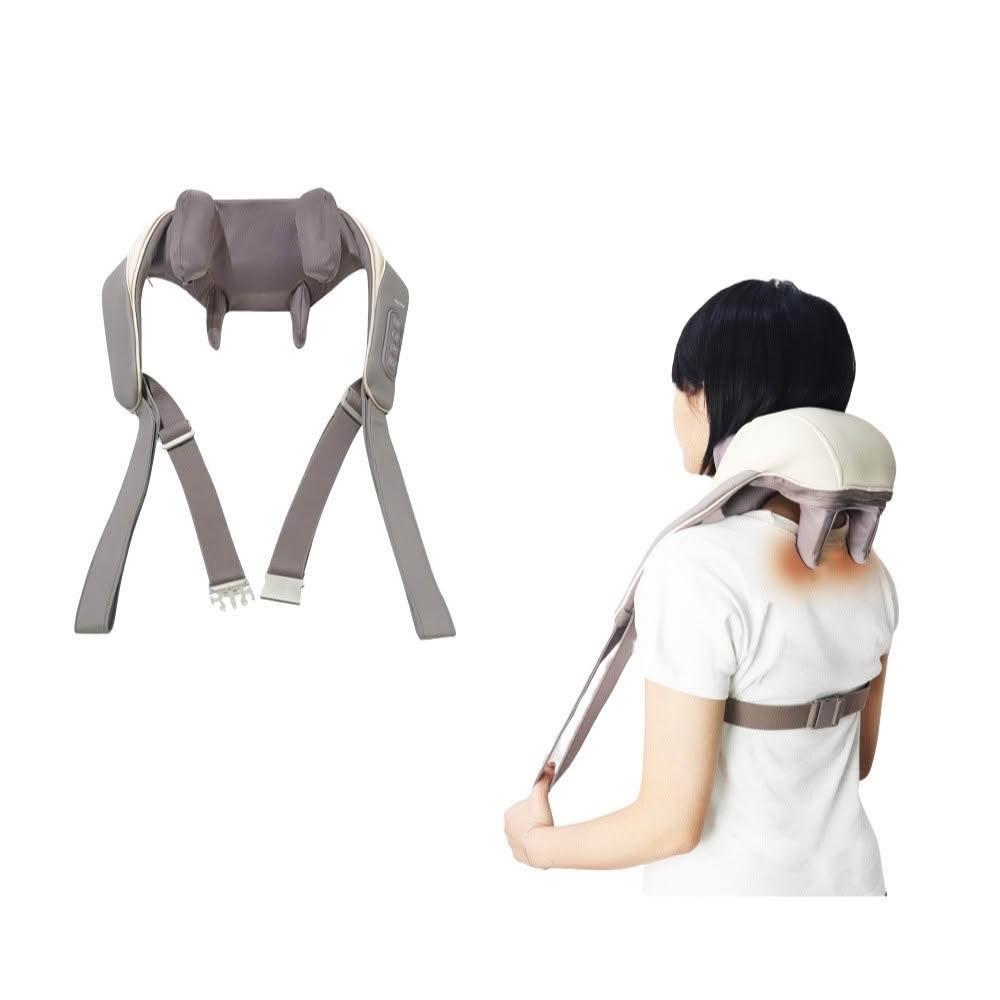 【KINYO】免手持肩頸揉捏按摩器  IAM-2706 免手持 仿真人手貼捏 熱敷 按摩器 肩頸按摩器