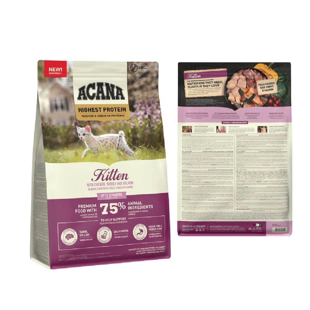 【ACANA】愛肯拿 無穀高蛋白幼貓飼料 1.8kg (52週內幼貓/懷孕母貓適用)