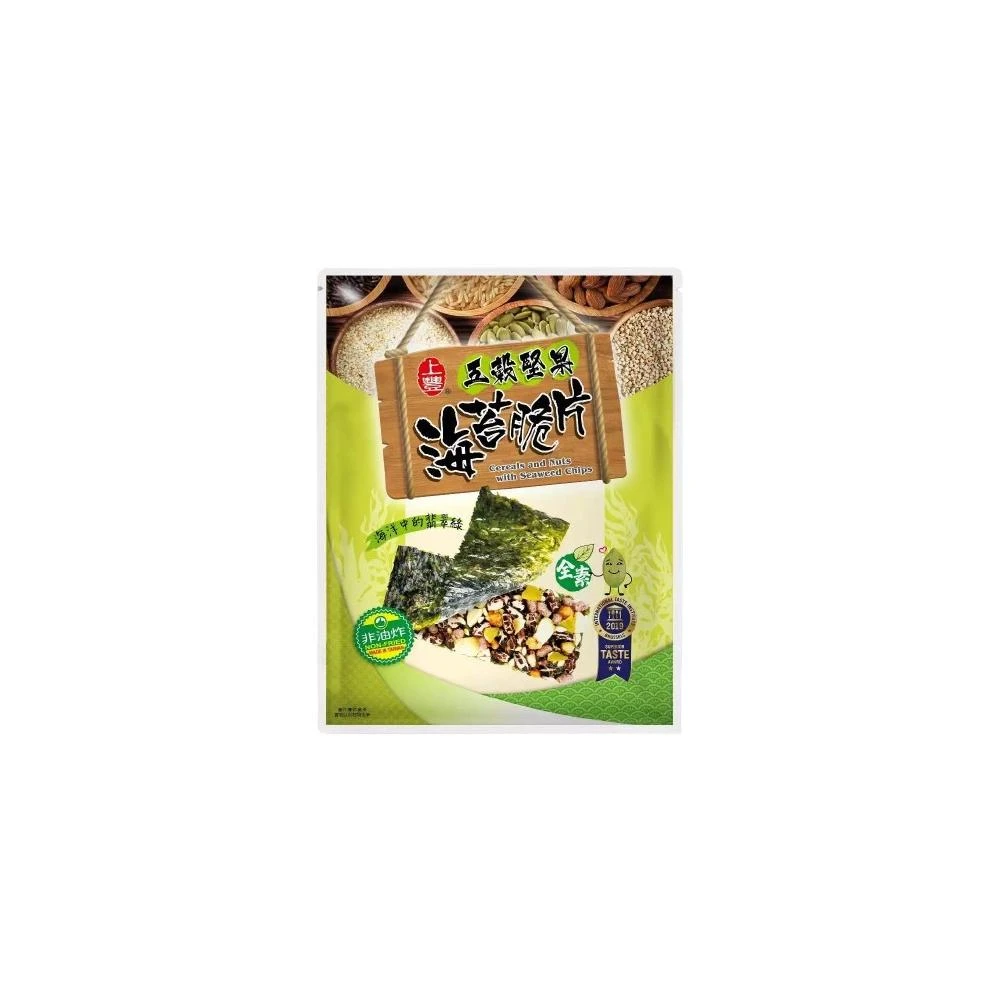 【上豐】海苔脆片 黑米燒海苔脆片 /五穀海苔脆片/杏仁海苔脆片-32g