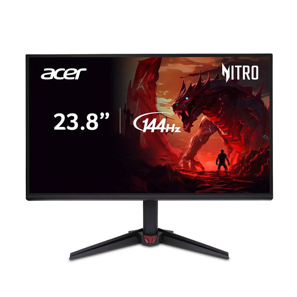  Acer 宏碁 VG240Y P6 23.8吋 IPS 面板顯示器，提供 FHD 1920x1080 解析度、144Hz 更新頻率與 1ms VRB 反應時間，適合 OA 辦公、學生入門與健康護眼使用。具廣視角、零閃屏、窄邊框設計，內建喇叭與 AMD FreeSync 技術，三年保固，CP 值高美型選擇。 