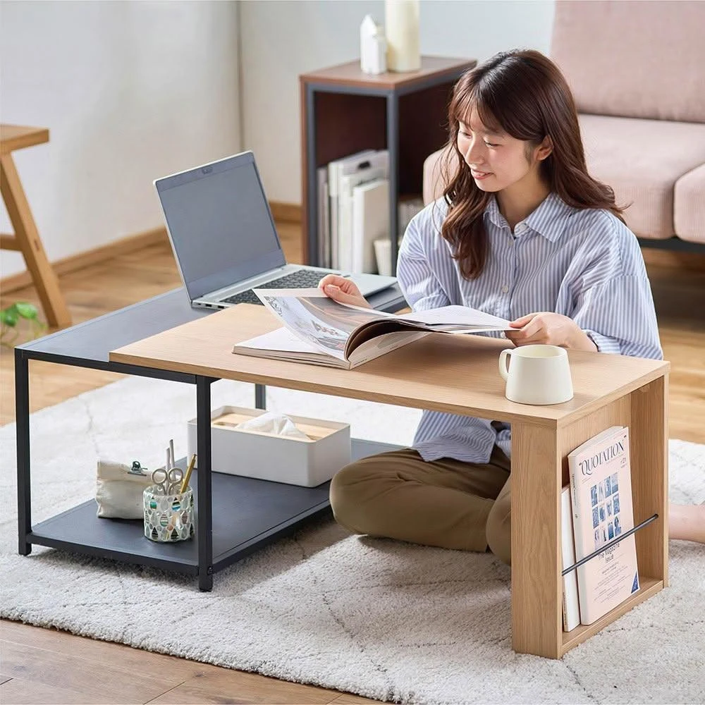 【IRIS】伸縮矮桌 SCT-795 伸縮桌/客廳茶几/伸縮茶几/多功能餐桌/收納桌/寬度可調整