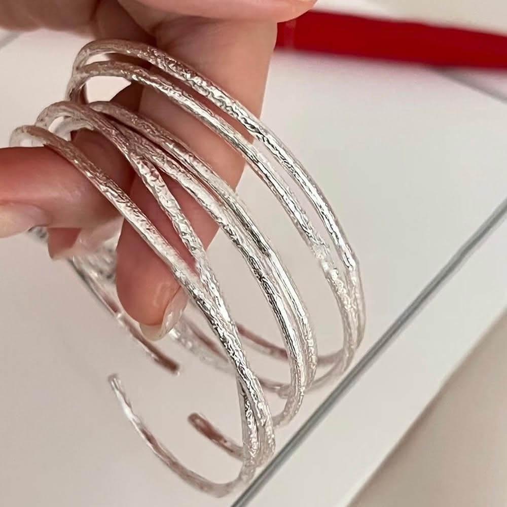 Rencontre 韓國歐膩日常必備！極細錫箔紙純銀實心手鐲