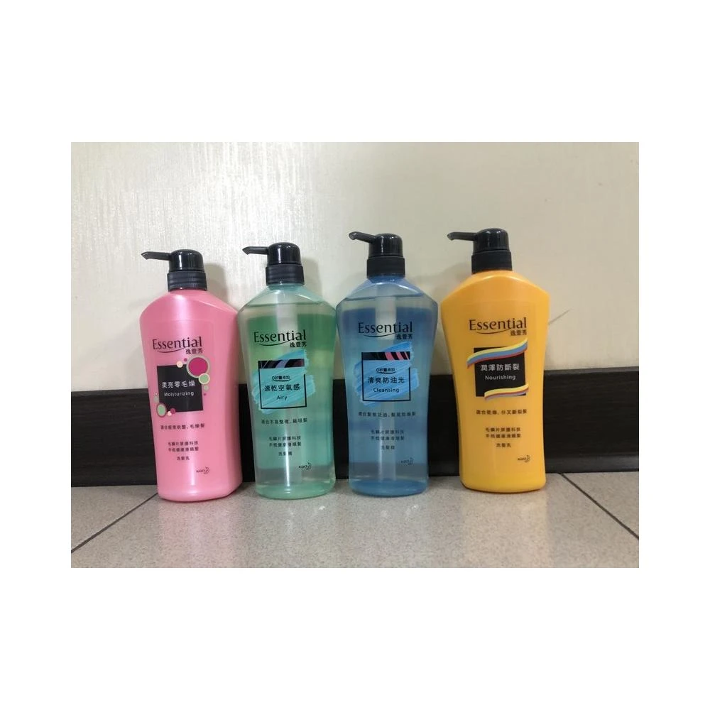 {新包裝}逸萱秀 Essential 瞬效洗髮乳 700ml 柔亮零毛燥0矽靈添加清爽防油光潤澤防斷裂0矽靈添加速乾空氣