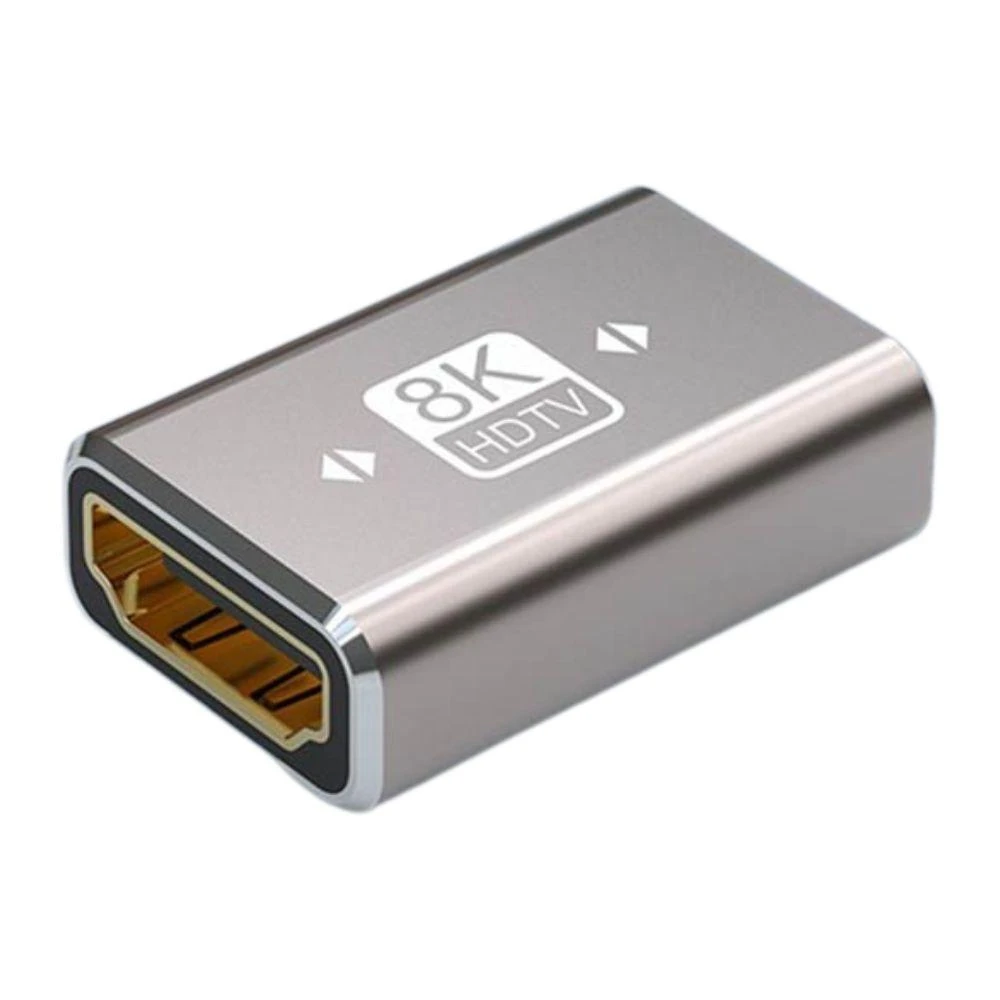 8K HDMI 2.1 母對母轉接頭 鋁合金外殼 8K高畫質 音訊影像同步傳輸 雙母頭延長轉接頭