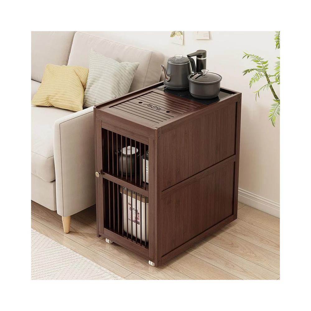 可移動沙髮邊幾茶水櫃茶幾泡茶一體茶桌邊櫃燒水臺茶臺家用小茶車