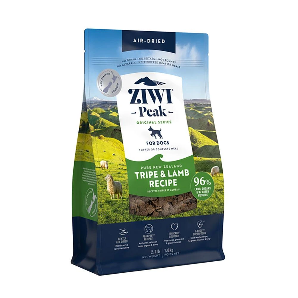 【ZIWI 巔峰】經典系列狗糧 羊肚羊肉1kg/2.5kg(狗飼料/全犬/成犬/生食肉片)