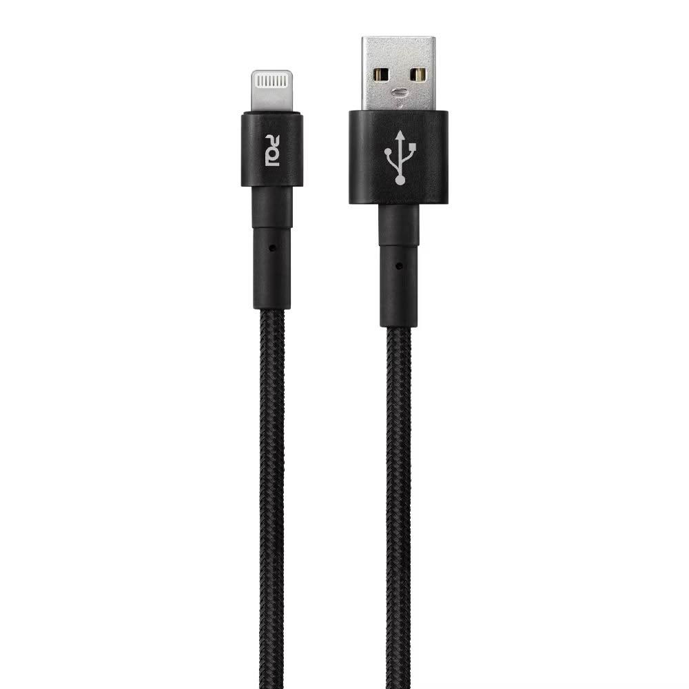 【PQI 勁永】iCable AL100 USB-A to Lightning 100cm 編織線-黑