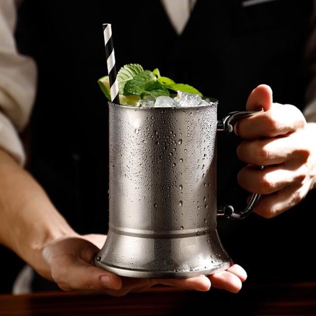 不鏽鋼火焰杯500ml 拉火杯倒火盃調酒器倒酒器調酒用具酒吧用具量