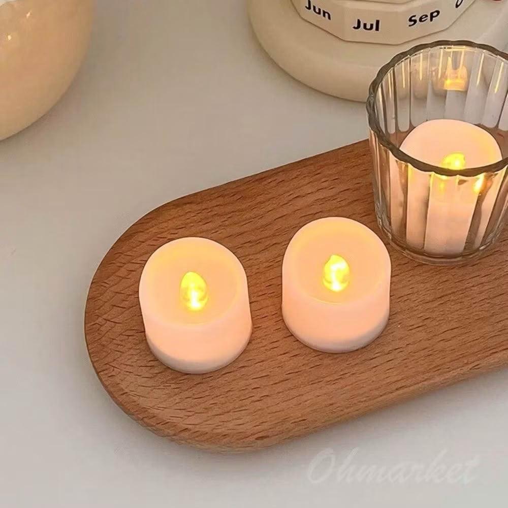 台灣現貨 附電池✨電子小茶蠟 電子蠟燭燈 LED蠟燭燈 假蠟燭 電池蠟燭 浪漫情調 夜燈 擺設 裝飾小物