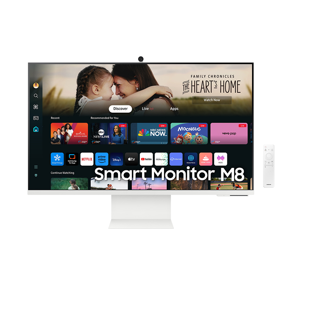 【Samsung 三星】SAMSUNG 三星 S32DM803UC 電腦螢幕 32吋 60Hz 4k 4ms 內建喇叭 白色螢幕 智慧螢幕