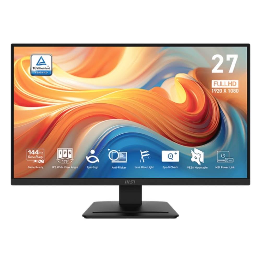 MSI微星PRO MP273L為一款27吋IPS螢幕，支援1920x1080 FHD解析度，144Hz更新頻率，4ms反應時間，適合看片、追劇及辦公使用。具備178度水平與垂直可視角度，亮度250 cd/m²，支援16.7M色彩，內建喇叭與VESA壁掛功能，提供三年保固。