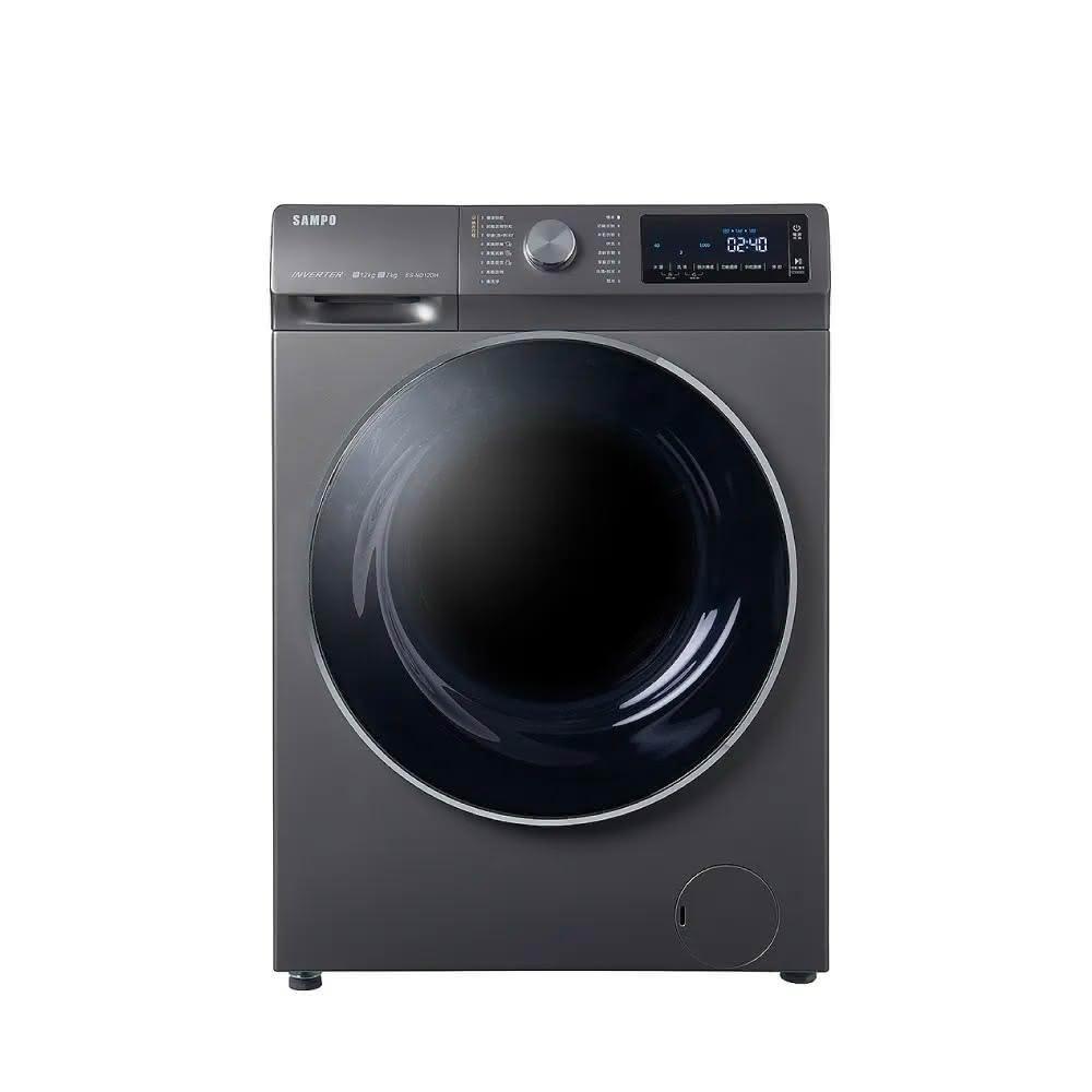 【SAMPO 聲寶】12公斤蒸洗脫烘四合一變頻滾筒洗衣機 ES-ND12DH(跨區費另計)