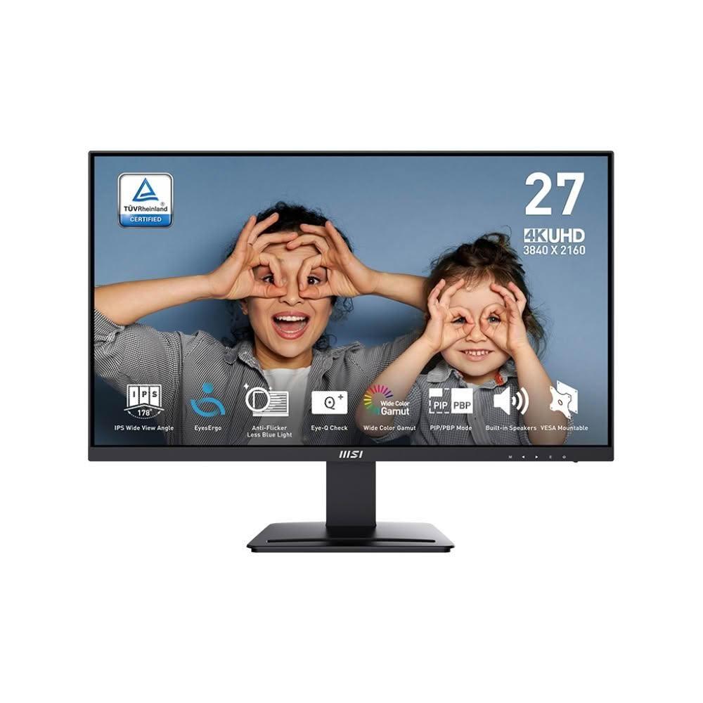 【MSI 微星】MP273U 27型 IPS 4K 護眼商用顯示器60Hz/HDMI/DP/內建揚聲器