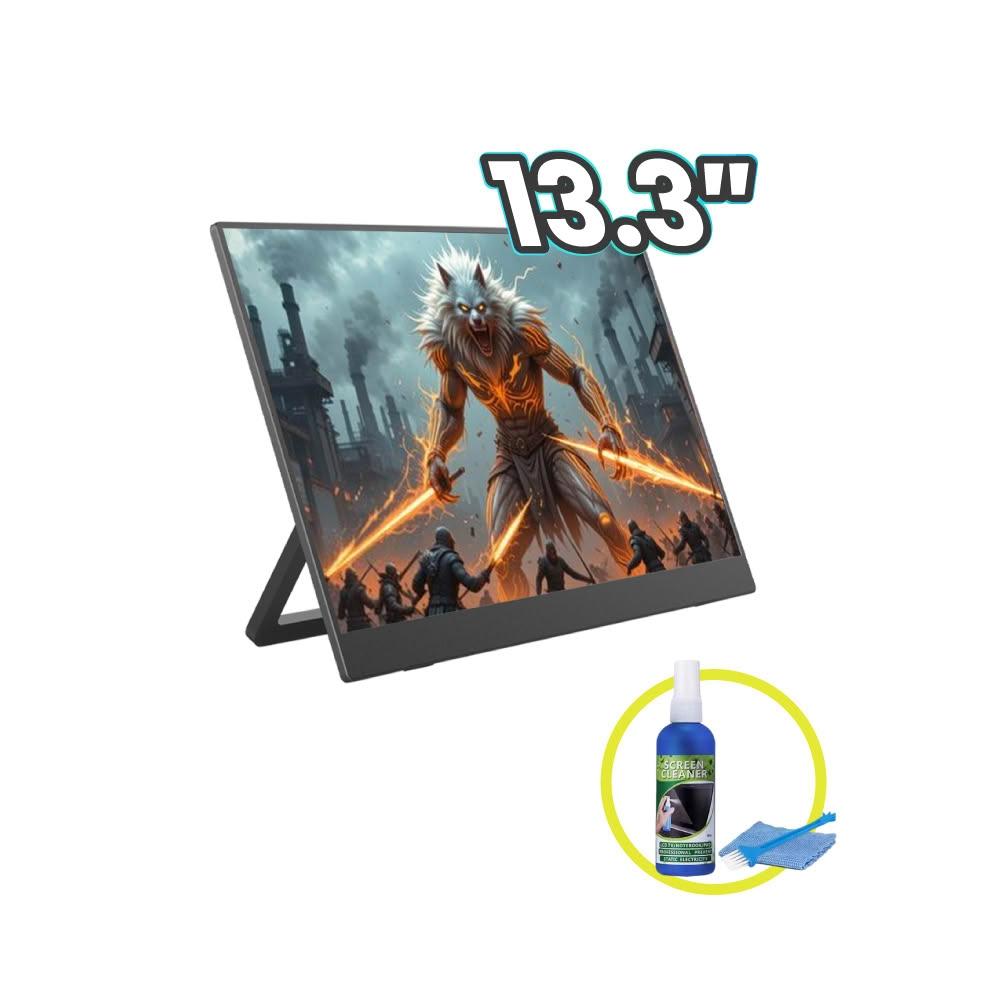 【REAICE】【贈螢幕清潔三件組】13.3型2.5K升級版IPS超薄可攜式外接螢幕  (Switch外接螢幕/TypeC/可攜式螢幕)