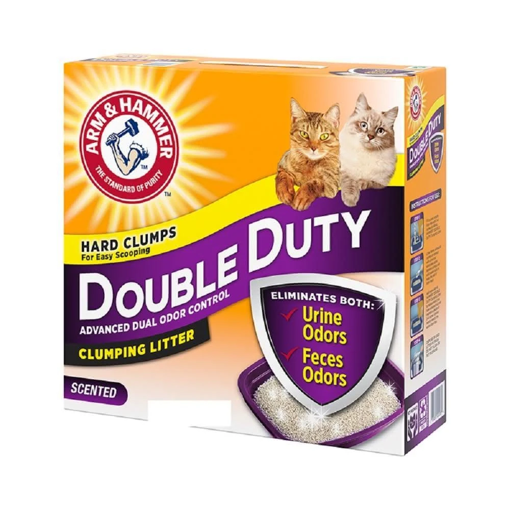 【ARM&HAMMER 鐵鎚】美國鐵鎚牌加強除臭貓砂  紫標 40磅