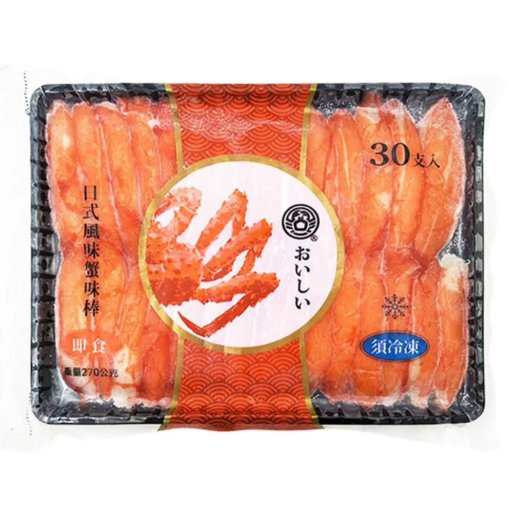 【魚大俠】金洪利-日式風味蟹味棒(30條/270g/盤)-1A3A 魚大俠 FF206