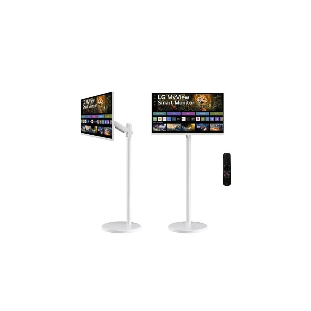 【LG 樂金】HoMIE機 Pro2 32SR75U-W 智慧聯網螢幕+移動支架組合(32型4K/VA/FHD)