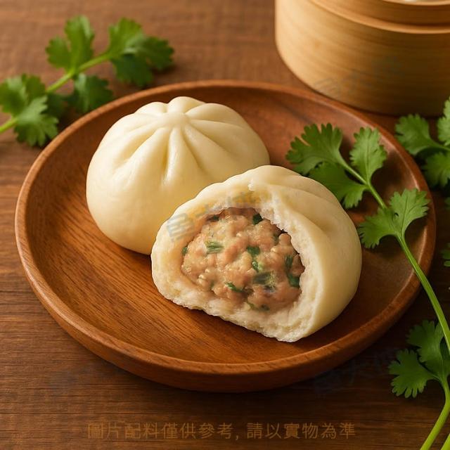 【魚大俠】北斗鎮農會-香菜肉包子(5顆/500g/包)#阿在伯-1G7B 魚大俠 FF1093