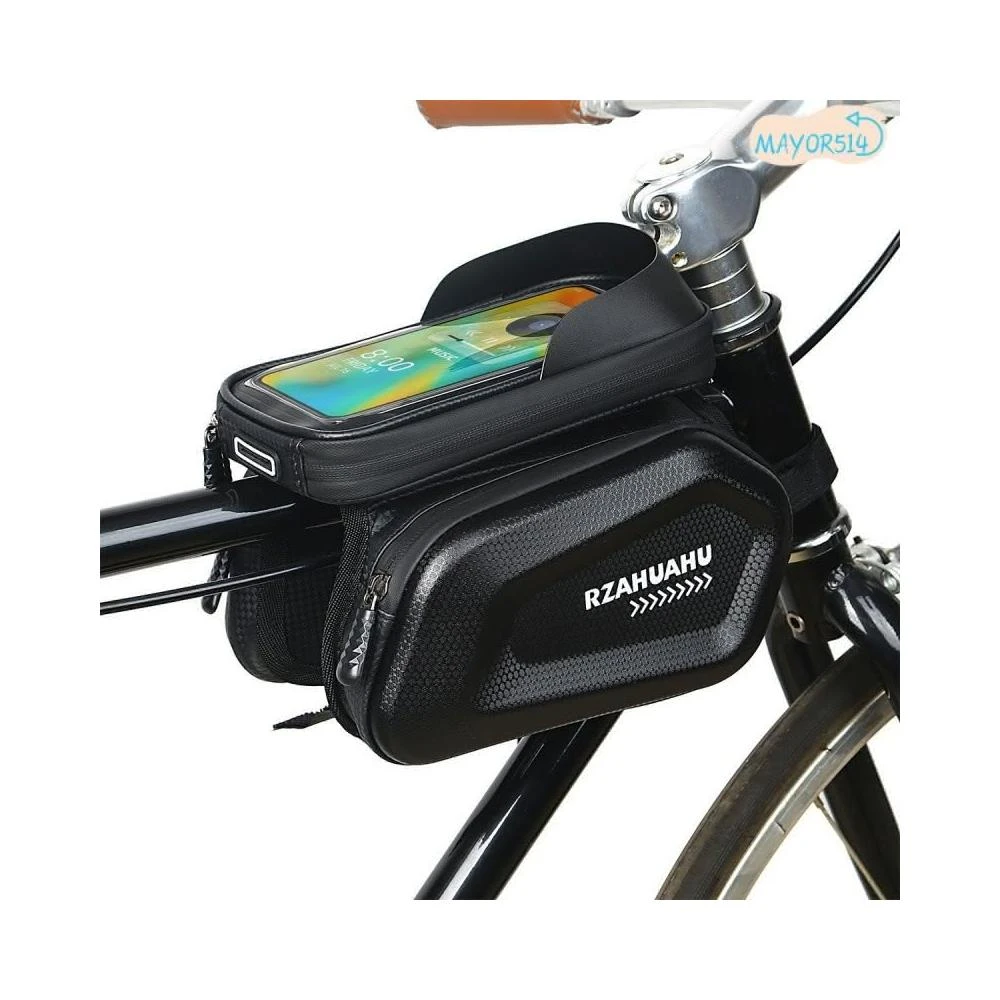 ⭐臺灣現貨⭐自行車包 騎行前樑包 馬鞍包 單車包 腳踏車包 上管包 7吋手機包 車管包 山地車置物袋 雙包防水騎行裝備
