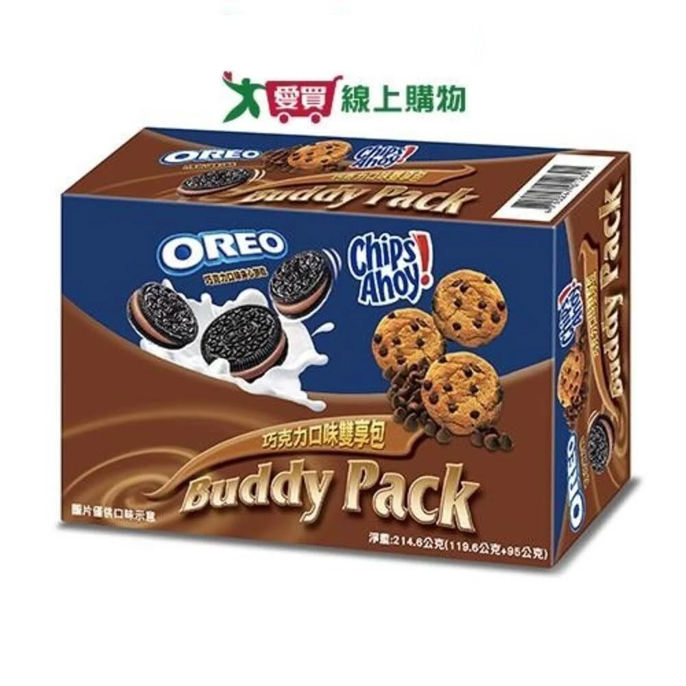 【OREO 奧利奧】奧利奧奇寶巧克力雙享包205.4G 愛買