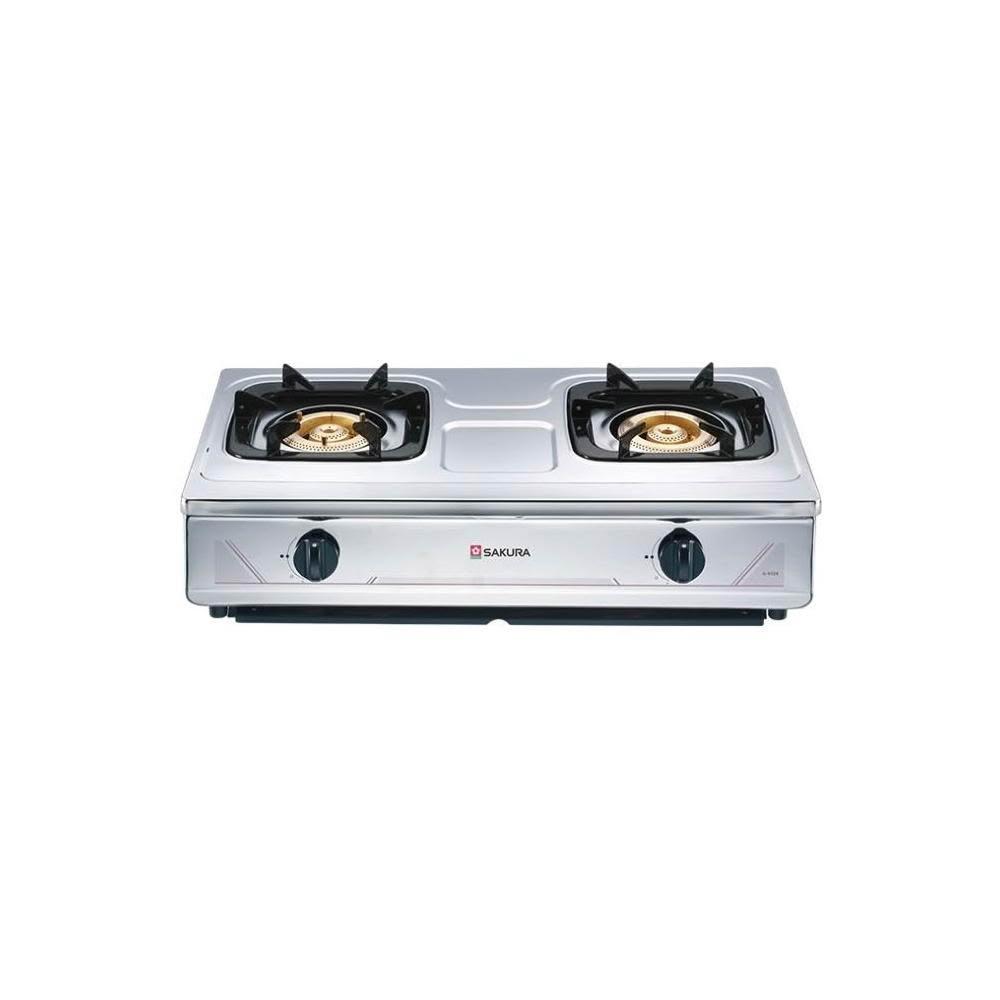 【SAKURA 櫻花】G632KS 全白鐵安全爐 (含標準安裝) G-632KS｜台爐｜全不銹鋼｜瓦斯爐｜
