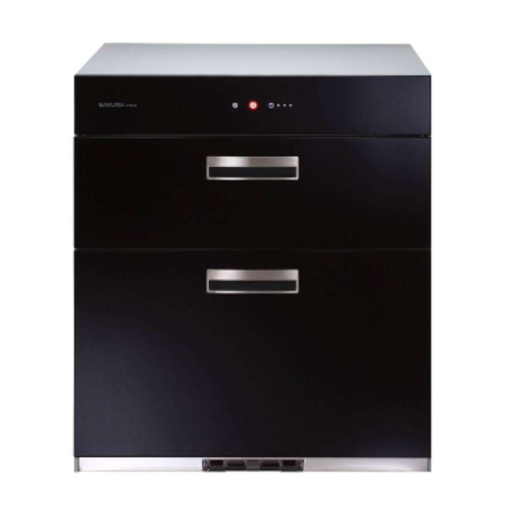 【SAKURA 櫻花】Q-7693L 全平面玻璃觸控落地式烘碗機 (含基本安裝)｜落地烘｜高70公分｜臭氧殺菌｜PTC熱風循環｜黑玻觸控｜