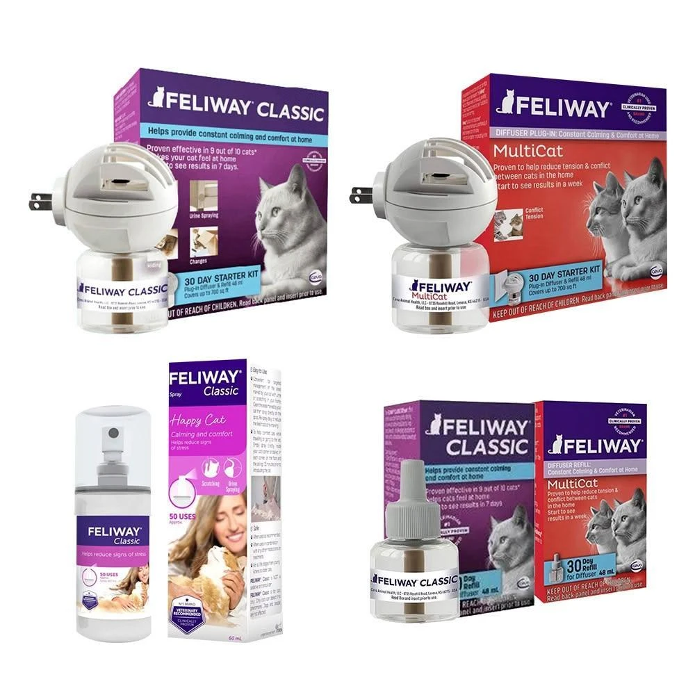 【FELIWAY】費利威 插電組/噴劑/補充瓶(貓咪費洛蒙、貓咪安撫、外出用品)