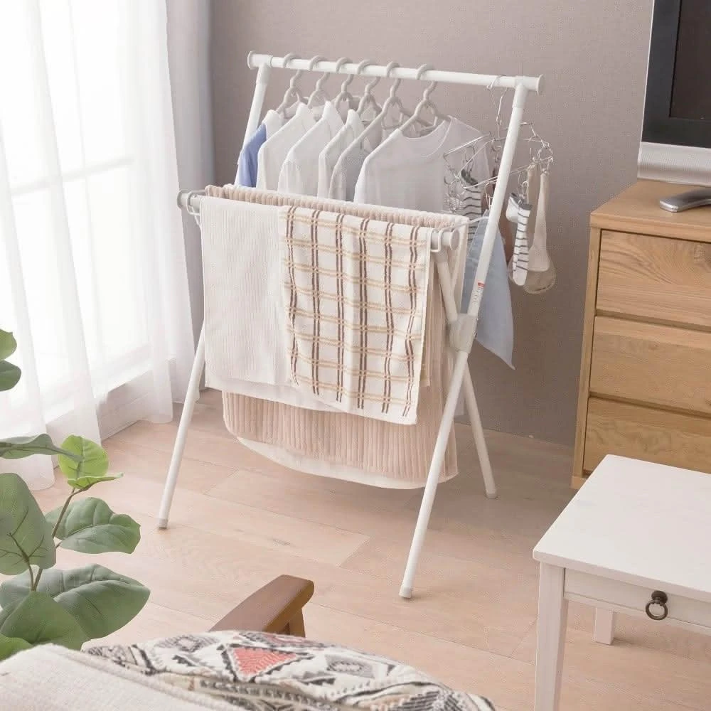 【IRIS】室內X型曬衣架 STMX-700 室內/曬衣/晾衣/曬衣架/多容量