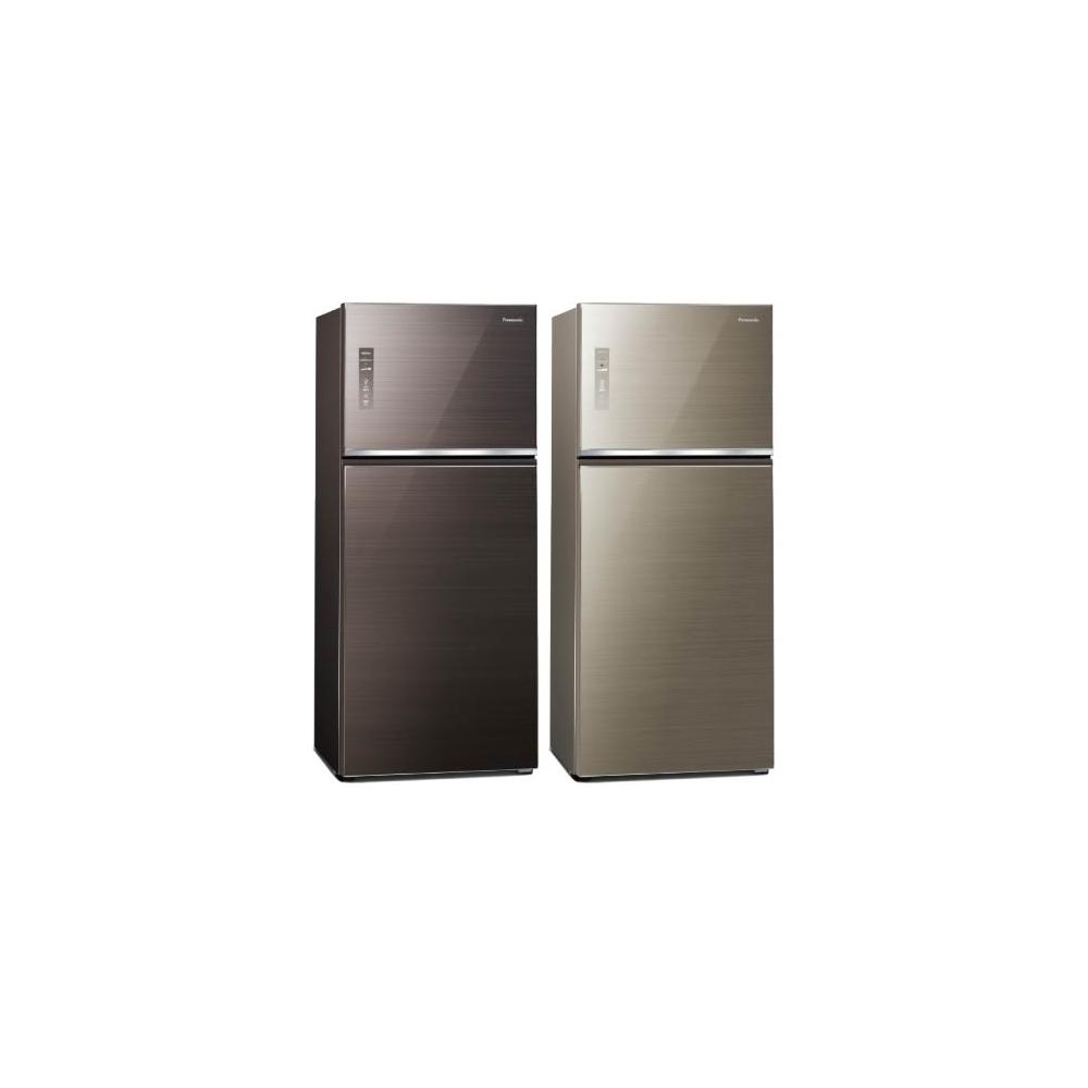 【Panasonic 國際牌】原廠控價~私訊有優惠價 NR-B421TG-N 422公升新一級節能雙門玻璃變頻冰箱-金 (含基本安裝)