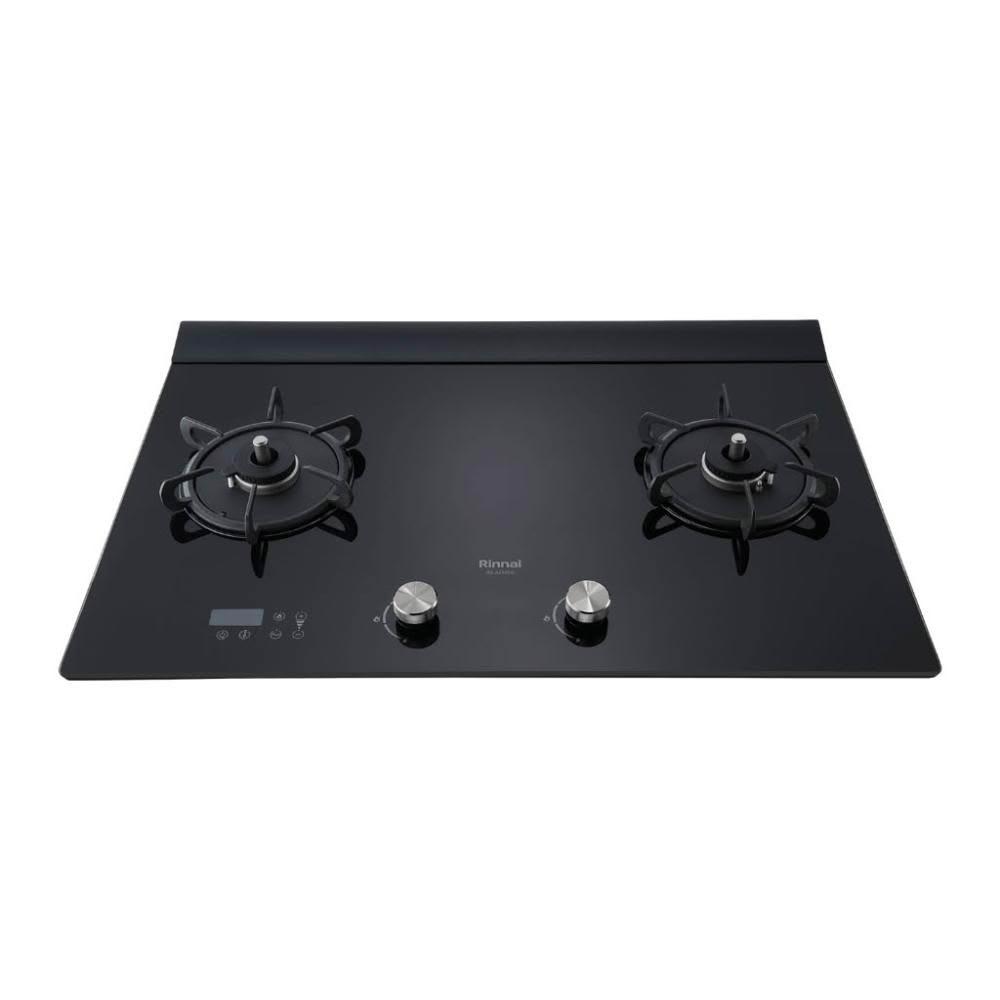 【林內】RB-A2760G(B) 檯面式緻溫玻璃雙口爐 (含基本安裝)｜緻溫系列｜檯面爐｜定時定溫｜一級能效｜瓦斯爐｜