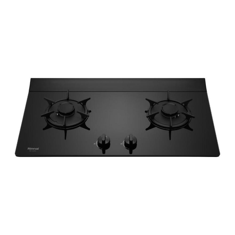 【林內】RB-L2610G(B) 檯面式彩焱玻璃雙口爐 (含基本安裝)｜彩焱系列｜檯面爐｜三層火｜新式導流槽｜藍光旋鈕｜瓦斯爐｜