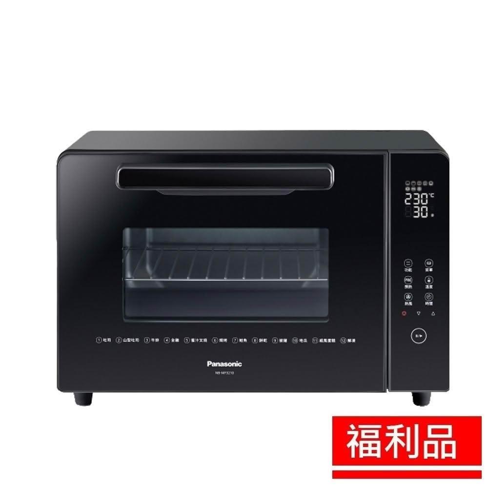 Panasonic國際牌 NB-MF3210 多功能烤箱,容量30-40L,適閤家庭使用。內部鍍鋅鋼板材質耐用,尺寸長52x寬38x高35cm,重量11.1kg。支援上下溫控獨立及發酵功能,功率1400-1500W,電壓110V/60Hz。配件齊全,包括深烤盤、搪瓷烤盤、烤網、抽取式集屑盤、取盤夾、旋轉烤叉及取物支架。產地中國,保固1年,BSMI許可字號R31017。完美烘焙您的美食! Panasonic國際牌 NB-MF3210