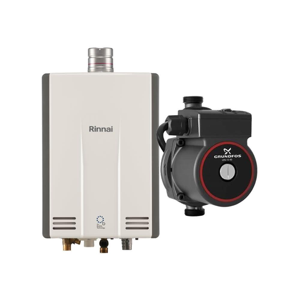 【林內】林內REU-UA2426WFD-TR 24L屋內型強制排氣熱水器 NG1/LPG 搭配 GRUNDFOS 葛蘭富 熱水器加壓機省錢王-專業快速安裝