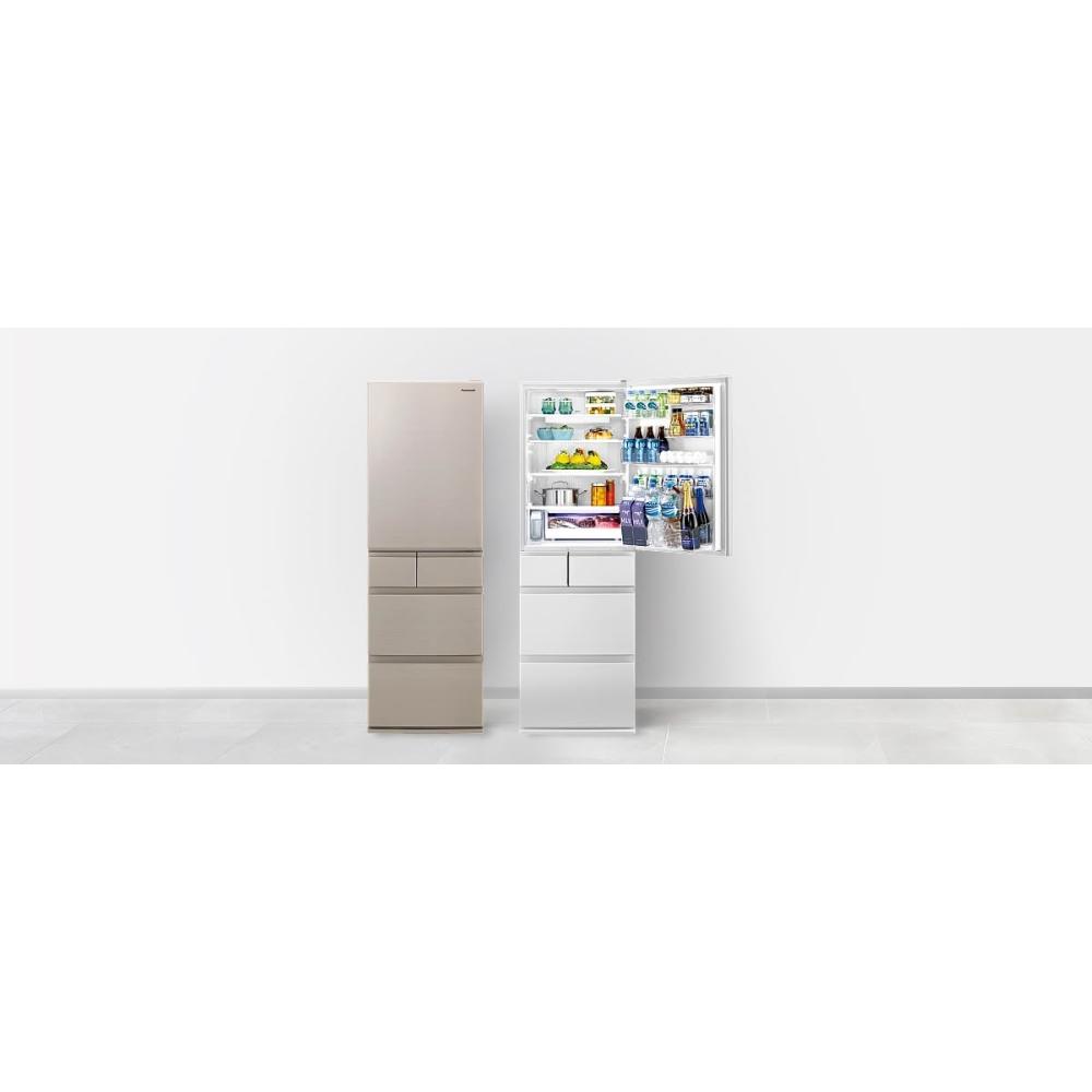 【Panasonic 國際牌】 NR-E417XT-W1 411L 日製五門變頻冰箱-晶鑽白