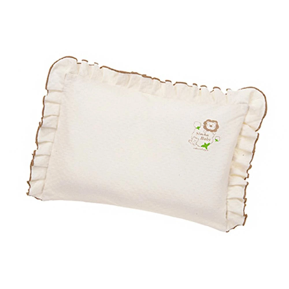 【Simba 小獅王辛巴】有機棉嬰兒荷葉枕 (寶寶枕/幼兒枕；寶寶共和國)